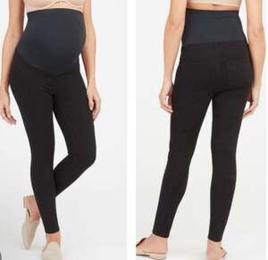 SPANX MAMA ANKLE JEAN-ISH LEGGINGS MATERNITY SIZE XL NWT BLACK